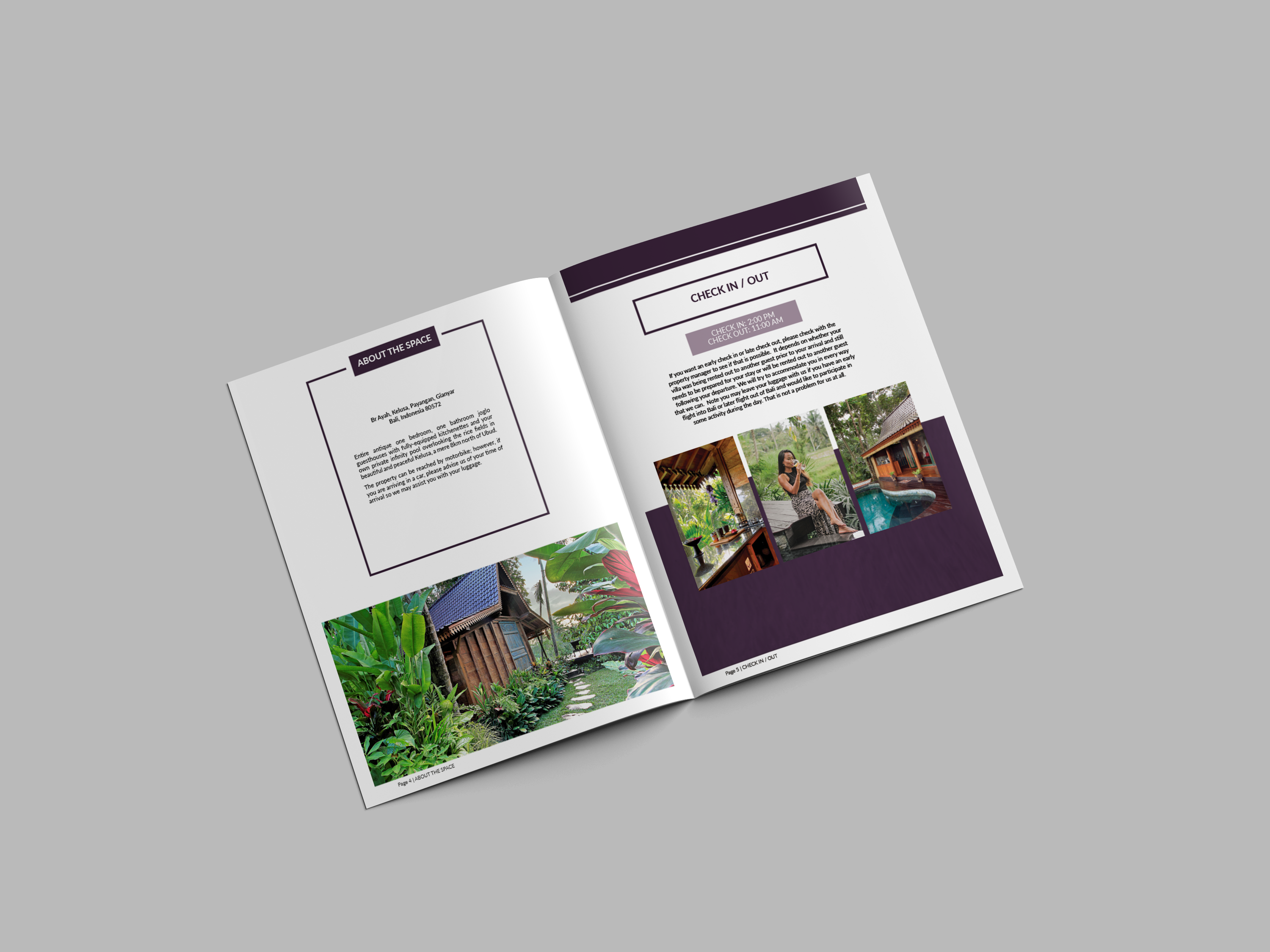 Masakali resort brochure — back