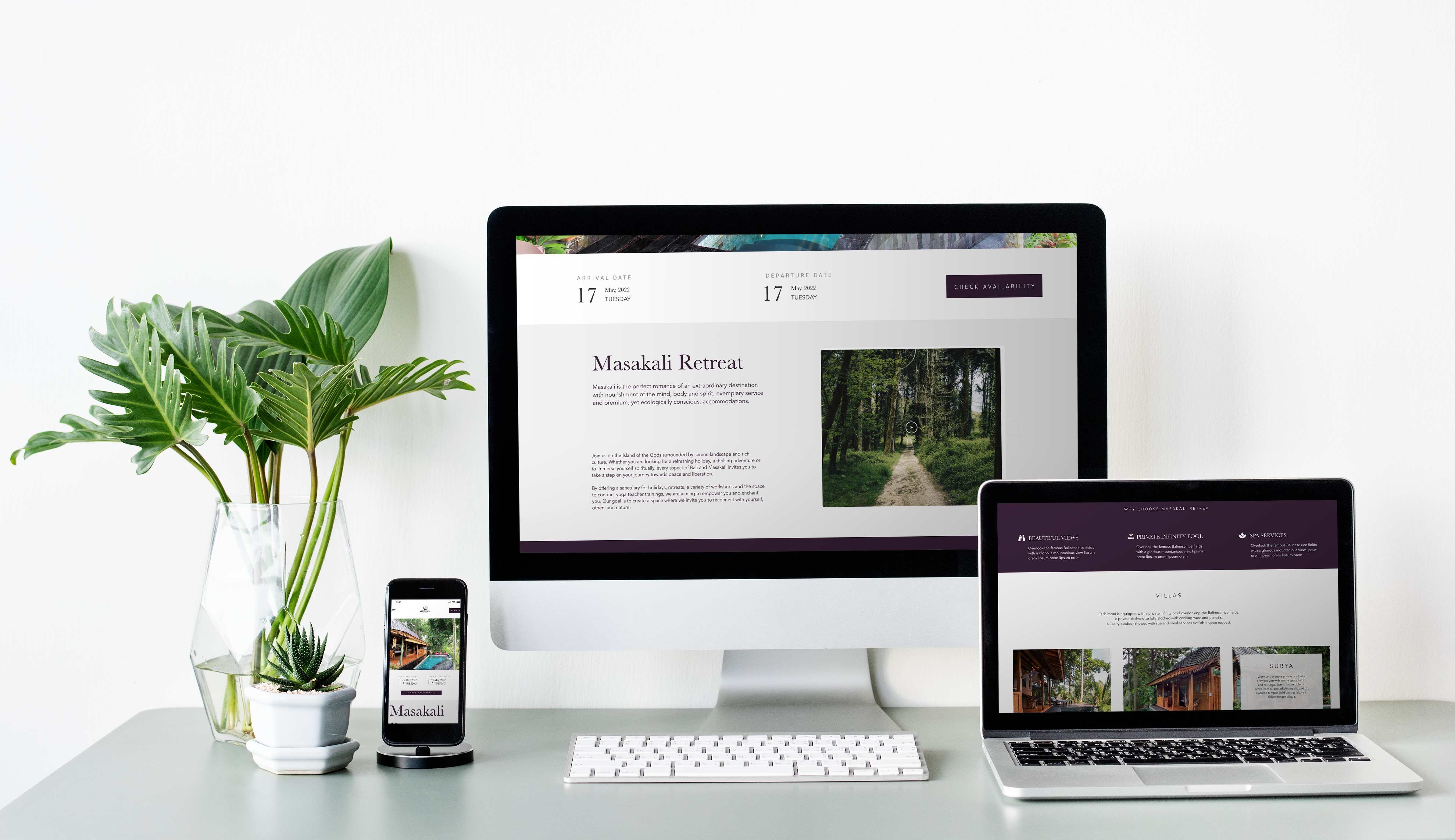 Masakali website design